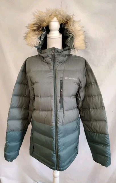 Columbia men's northridge lodge 700 fill down hooded omni heat winter puffer jacket top