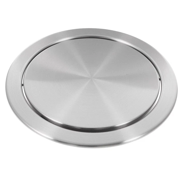 8L Embedded Trash Bin Trash Chute With Lid,Kitchen Cabinet