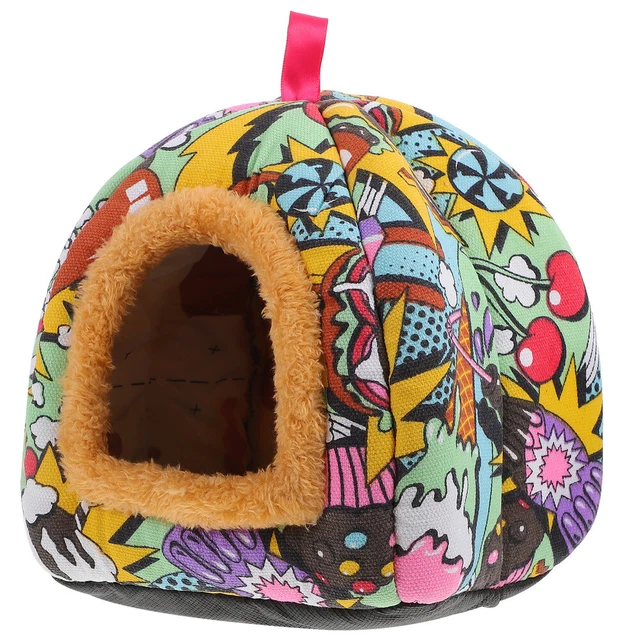1pc warmer Plüsch-Hängemattenkäfig Ratte Hamster Bett Kalten Guinea Pig Hideout