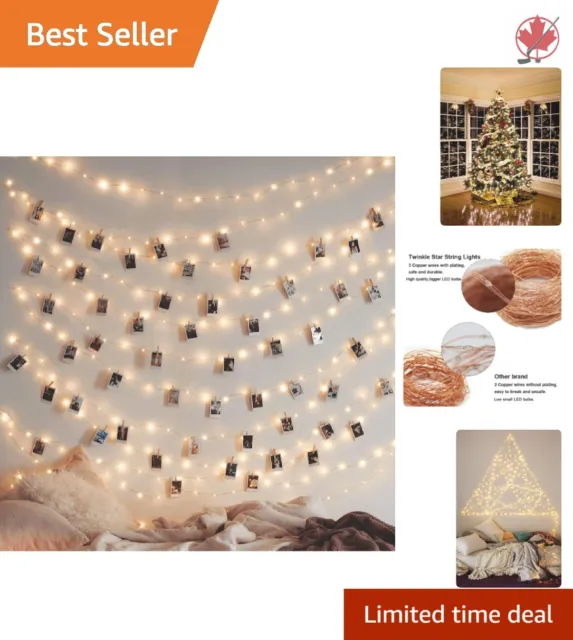 Multifunctional Fairy String Lights - 200 LED 66 FT with Remote Control