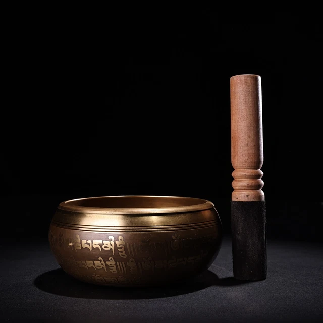 Treasured Pure Copper Handmade Relief Scripture Bowl
