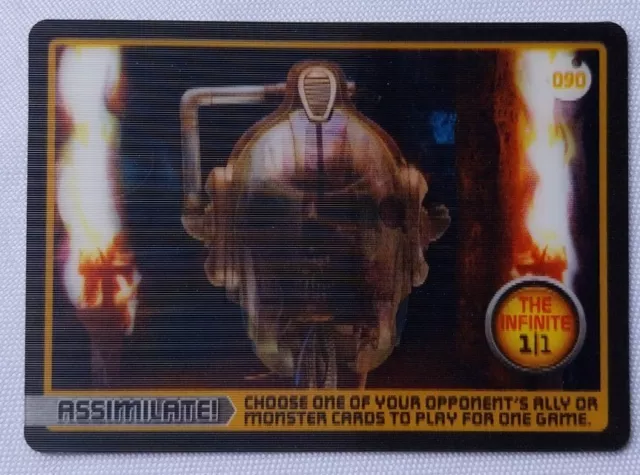 Doctor Who Monster Invasion Trading Card 90 The Infinite Ultra Rare Lenticular