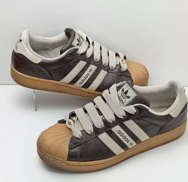Adidas superstar marroni top