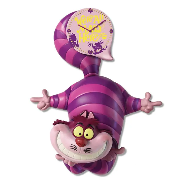 Disney Alice in Wonderland Cheshire Cat Motion Cuckoo Clock by Bradford Exchange