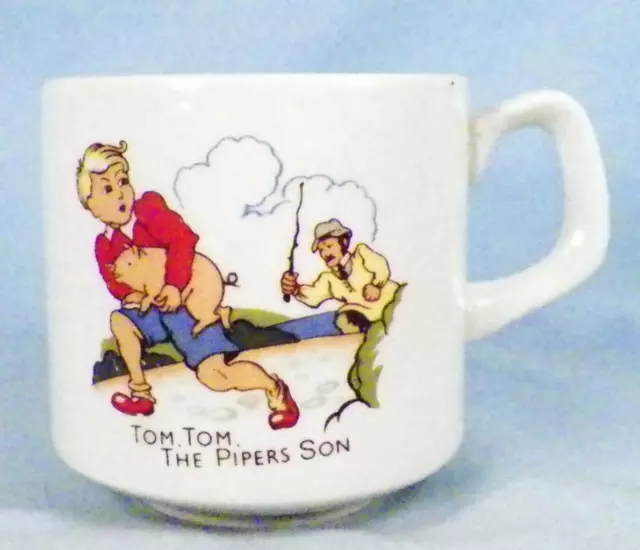 Wood & Sons Child's Mug Nursery Rhyme Tom Tom the Piper's Son ABC