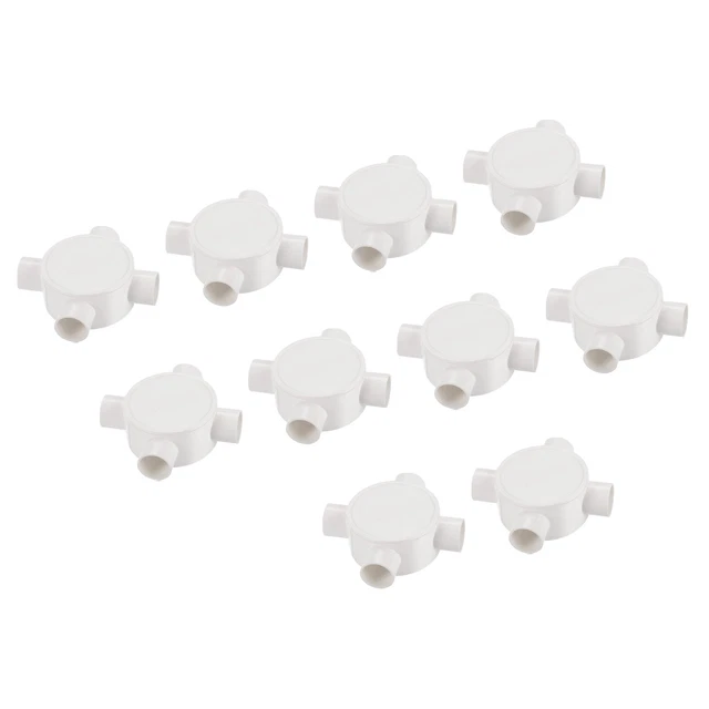 PVC CONDUIT BOX Junction Box 4 Way Round Wire Box 20 mm Waterproof of ...