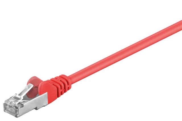 5x CAT 5e Netzwerkkabel, F/UTP; CAT 5-0300 F/UTP ROT 3m PL
