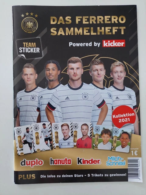 Ferrero Label Sticker DAS FERRERO SAMMELHEFT - Team Sticker- Em2021 - Leeralbum EUR 3,00 ...