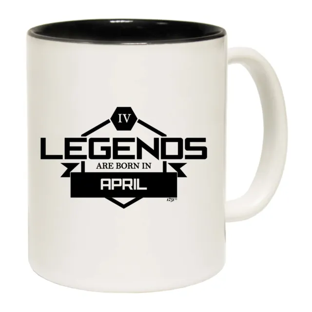 Legends Are Born In April - Funny Novelty Coffee Mug Mugs Cup - Gift Boxed