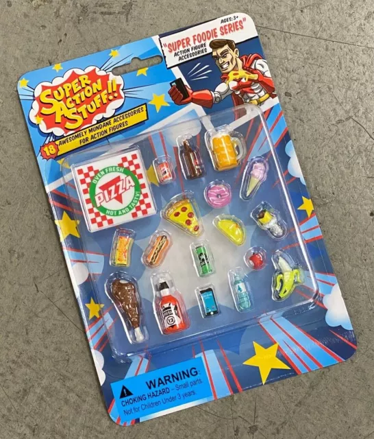 1:12 Super Action Stuff 6 inch scale Food accessories for action figures  Lot x 2