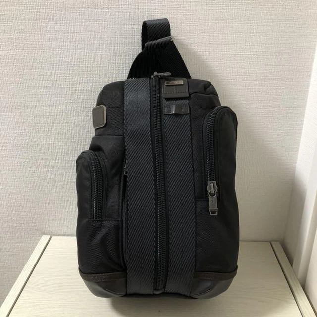 Tumi Alpha Bravo Monterey Crossbody Body Bag 14.56x8.26x3.54 in. Black Unused