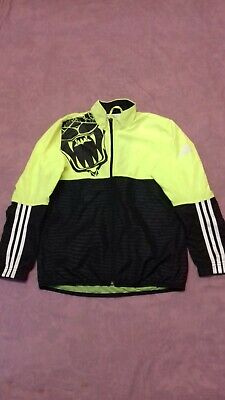 Boys Adidas Climalite Shell Zip Up Tracksuit Top Age 11-12 Years - VGC
