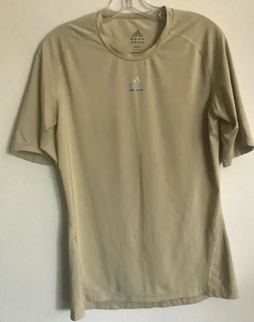 Mens ADIDAS TECHFIT Compression Climalite Short Sleeve Shirt Size L