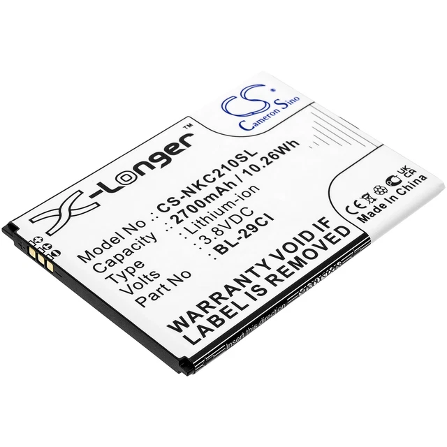 Batteria 2700mAh compatibile con Nokia C21 batteria batteria batteria batteria batteria batteria