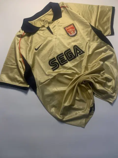 ARSENAL 2001/2002 London Away Nike Soccer Jersey Vintage Nike