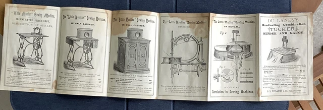 Vintage Brochure Pamphlet Little Monitor Sewing Machine Ephemera Trade Card