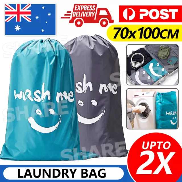 Laundry Bag Travel Clothes Storage Drawstring Washing Mesh Pouch Bags Lingerie