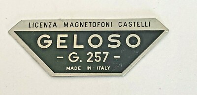 GELOSO RICAMBI ORIGINALI LOGO G-257 