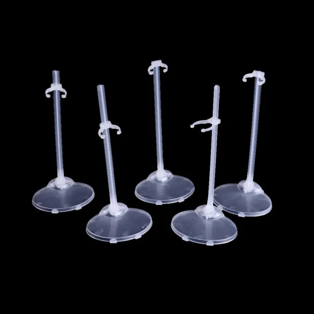 5 Pcs Plastic Doll Stand Display Holder Accessories For  Doll~WR