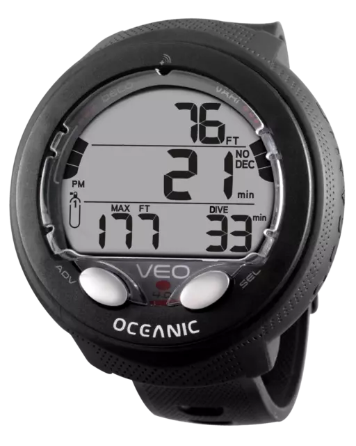 DUWT® Oceanic VEO 4.0 Armbandmodell Schwarz, Bluetooth, Tauchcomputer
