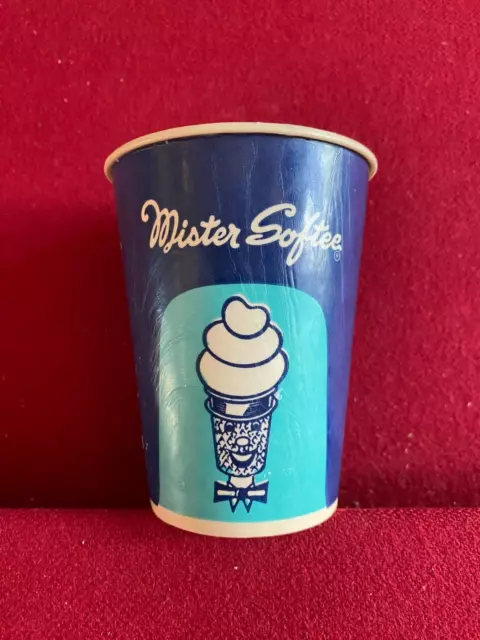 1960's, Mister Softee, "Un-Used", (8 oz) Wax Paper Cup (Scarce / Vintage)