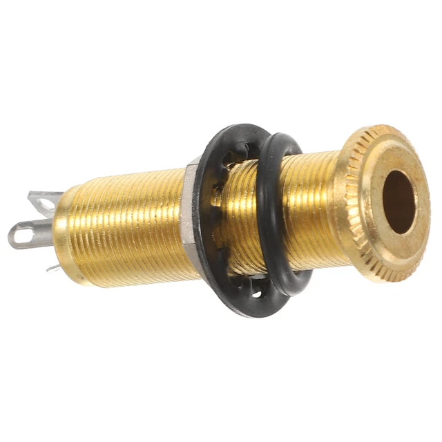 Prise Jack 6,35mm Alnicov Pour Guitare/Basse - Chromé Montage Encastré
