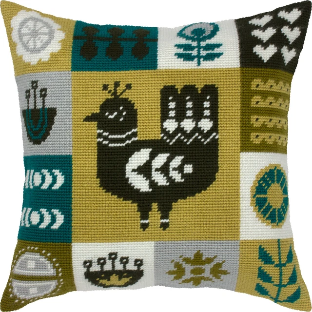 Kit de almohada con aguja hágalo usted mismo ""Escandinavia"" 16""x16"" / 40x40 cm