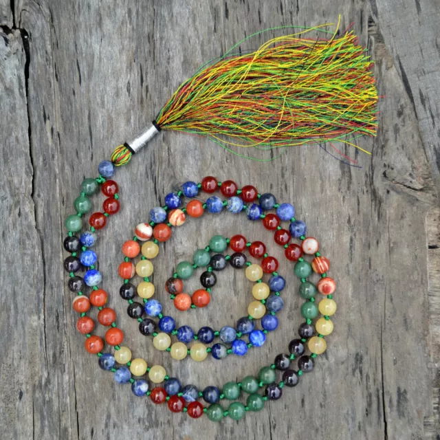 Collar de siete chakras, collar de 7 chakras, 7 chakras mala para...