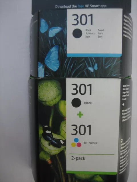 Kombipack E5Y87EE Tintenpatronen HP 301 1x farbe und 2x schwarz  DJ1000