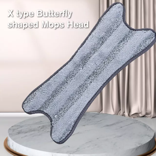 X Type Butterfly Shaped Mops Head Replacement Reusable Mop Rag Cleaning To_MF