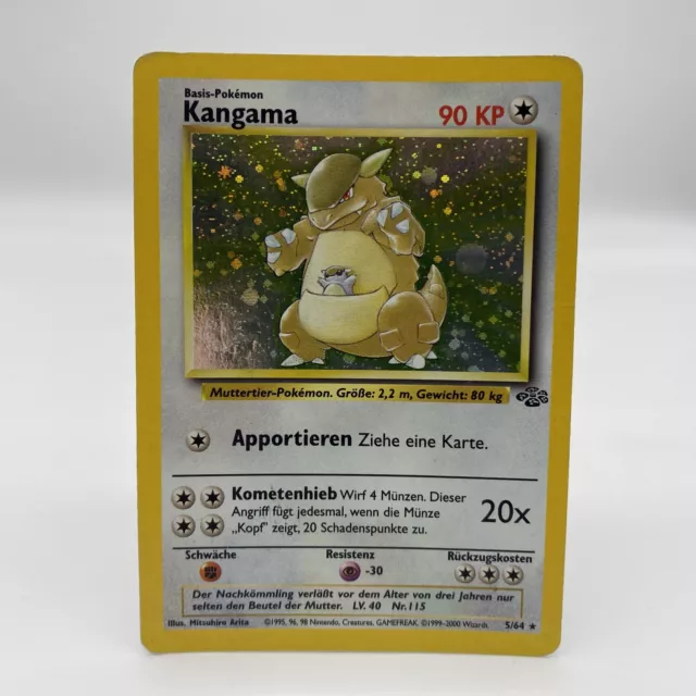 Pokémon Kangama 5/64 DE Holo Rare Dschungel 1999