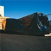 16' x 100' 6 Mil Heavy-Duty Black Poly Sheeting Single Roll/Case