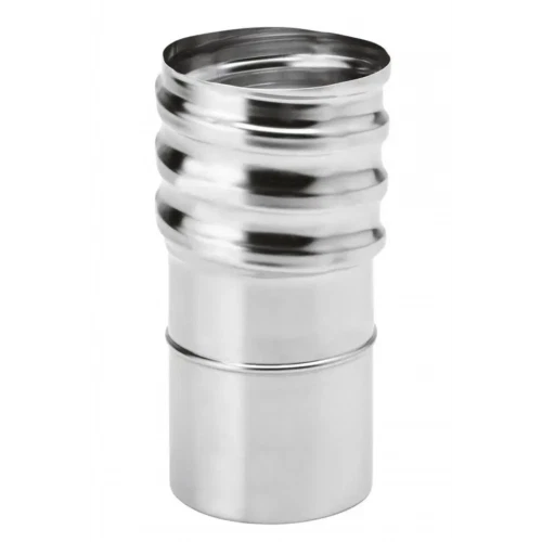 Raccord Poêle/tubage Flexible Inox D80/D80 Avec Joint - Marque Modinox - Neuf