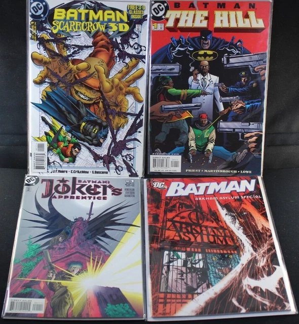 Batman One Shot Jokers Apprentice Scarecrow 3D Arkham Spec. Hill Comic Lot VF+