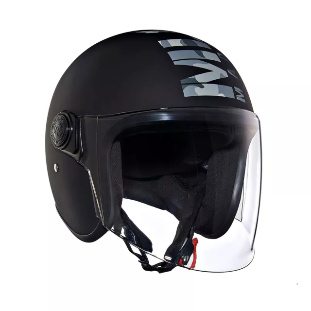 Nuevo Royal Enfield Plegable Camuflaje Mlg Casco Con Claro Visera Mate NEGRO