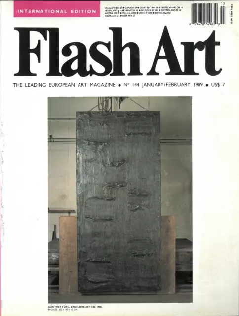 Flash art international n. 144 gennaio febbraio 1989