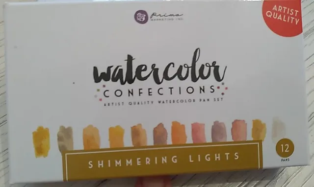 Prima Watercolor Confections Watercolor Pans Shimmering Lights NEW