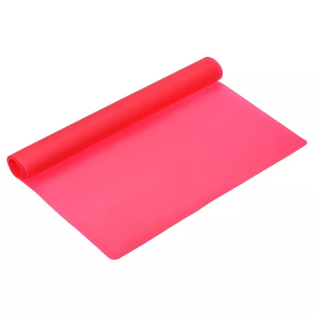 Silicona Encimera Tapete Calor Resistente Tapete 23.2x15.5" Rojo para Vajilla