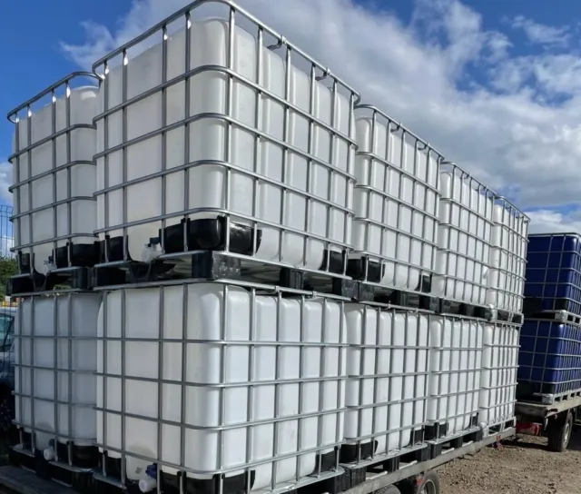 1000lt Food Grade ibc water tank containers PROFESSIONALLY CLEANED. See Pictures 3