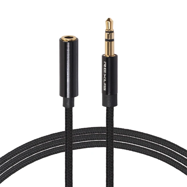 AUDIO SPLITTER CABLE Headset Male Female Extension Cable Audio Mic