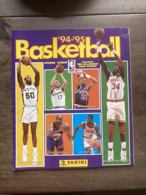 Panini Basketball 94-95 Sticker Official Album Nba Complete Vintage 90'