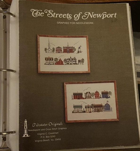 THE STREETS OF Newport Cross Stitch Leaflet Pattern Tidewater Originals
