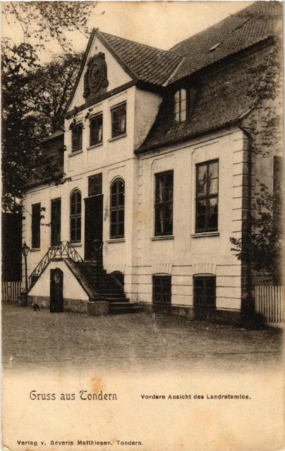 CPA AK Greeting from TRAYS Front View of the Landratamet DENMARK (565202)