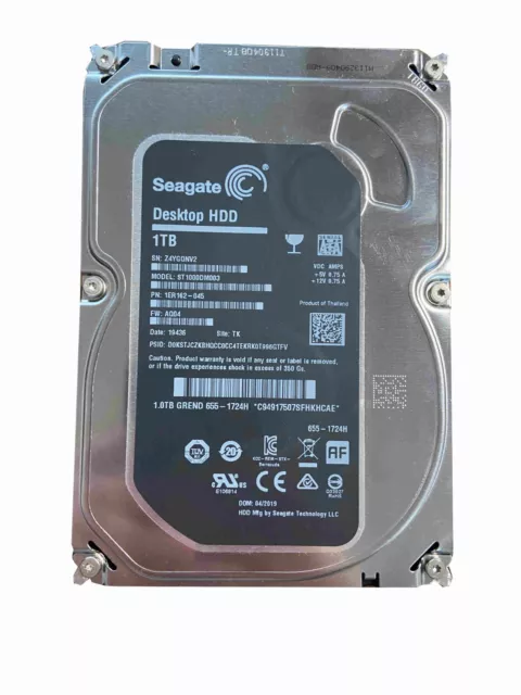 Seagate Barracuda 1 TB SATA III Festplatte 7200 RPM 64 MB 3,5 Zoll ST1000DM003