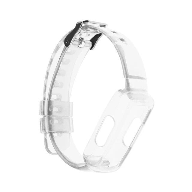 TPU-armband Voor Google Fitbit Inspire 3 – Huidvriendelijk, Transparant Zwart, Met Gesp – Comfortabel, Slijtvast En Perfect Passend