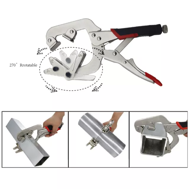 C Clamp Locking Pliers Non Slip Handle Welding Clamps Labor Saving 270°✈