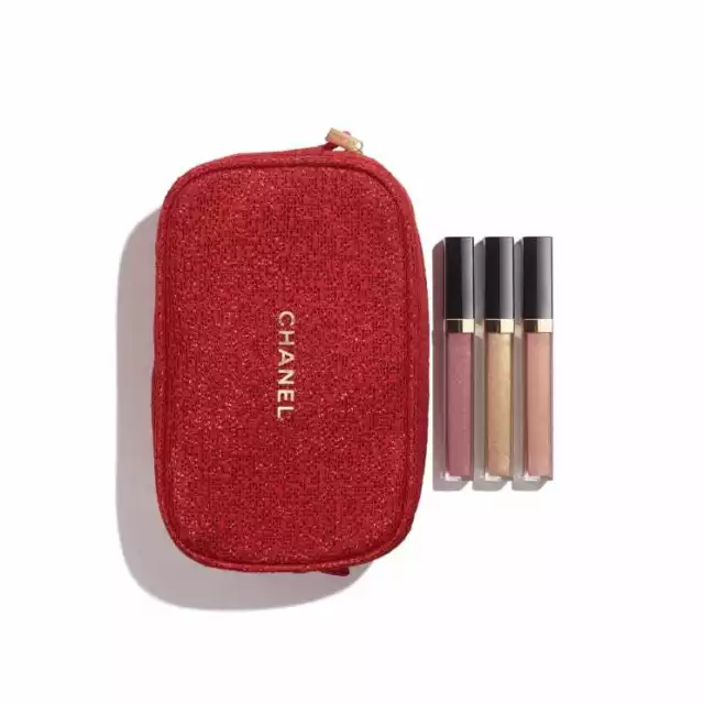 Chanel 2021 Holiday Gift Set Sheer Sensation Lipgloss Lip Trio Limited Edition