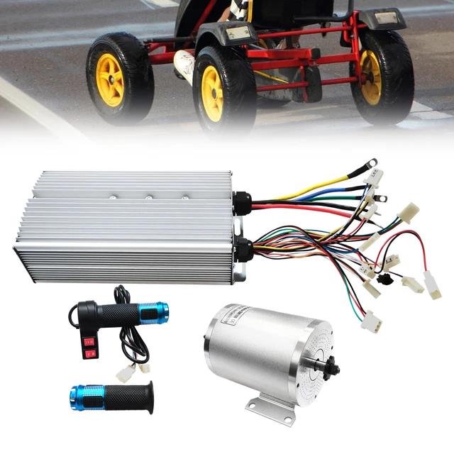 Moteur Brushless 1000w Kit 48V Avec Contrôleur Et Accélérateur Pour Go-Kart Kit Conversion électrique DIY