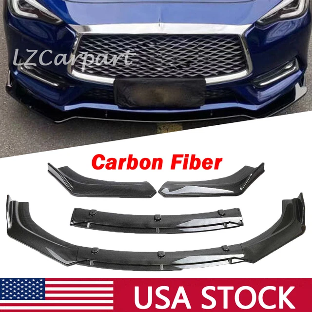 For Infiniti G35 Coupe Sedan Front Splitter Bumper Lip Spoiler Kit Carbon Fiber