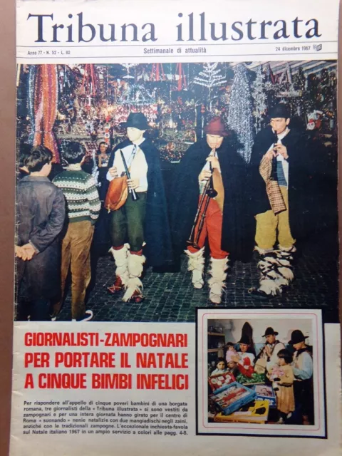 La Tribuna Illustrata 24 Dicembre 1967 Natale Costantino di Grecia Arena Palermo